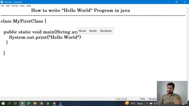 First Java Program | Hello World Java Program | Java Tutorial смотреть онлайн