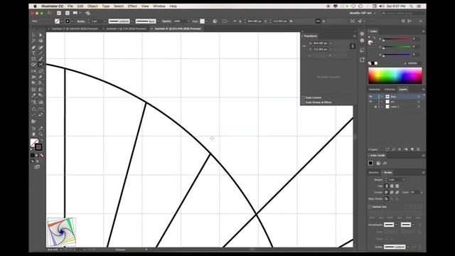 Tutorial: How To Draw Golden Ratio Spiral Fibonacci Sequence in Adobe Illustrator смотреть онлайн