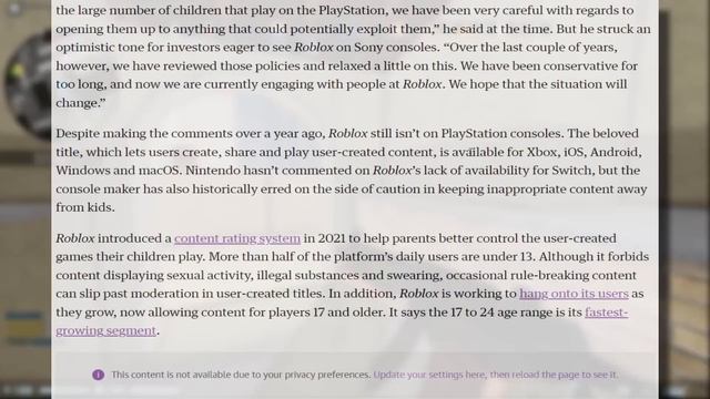 Oders RUINED The PS5/PS4/Switch Roblox Partnership!? (ROBLOX ON PLAYSTATION) смотреть онлайн
