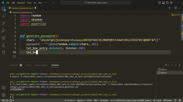 Creating a Password Generator In Python Part 2 смотреть онлайн