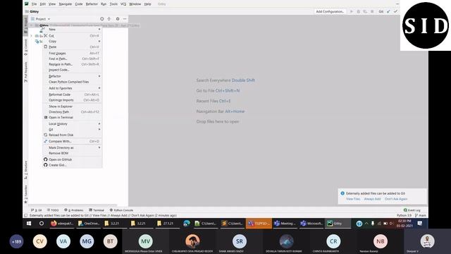 Integrating PyCharm with GitHub | Python | Git | PyCharm | GitHub | #SID смотреть онлайн