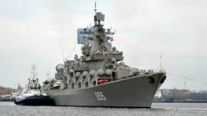 Гордость Северного флота, ракетный крейсер «Маршал Устинов», возглавил парад кораблей в Кронштадте