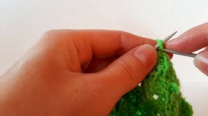 Узор "Павлиний хвост". Вяжем спицами ажурный узор  №5. МК.