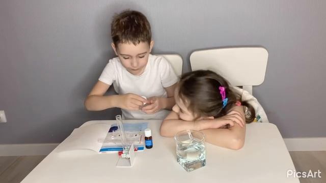 Опыты с водой для детей  Обзор набора Chemistry ( Химия )  12 опытов.  Опыт номер 1