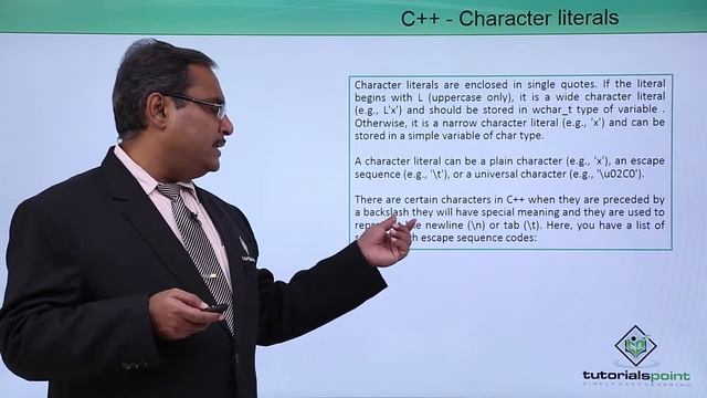C++ - Character Literals смотреть онлайн