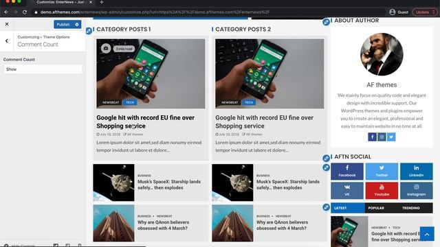 EnterNews - Theme Options- The Best Responsive News and Magazine WordPress Theme смотреть онлайн