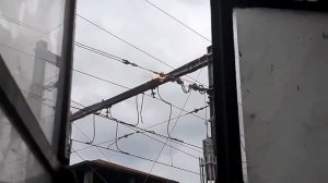 Замыкание в контактной сети 3,3 кВ