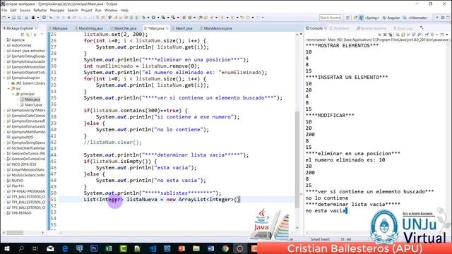 ArrayList y List y sus metodos en JAVA EJEMPLOS PRACTICA смотреть онлайн