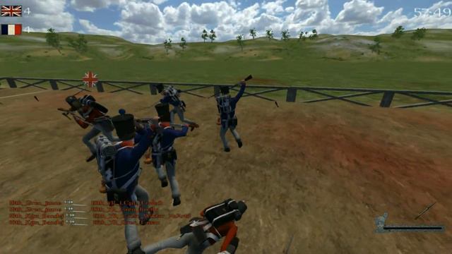 Mount and Blade Warband Napoleonic Wars, GF, 15th_YR vs 18th смотреть онлайн
