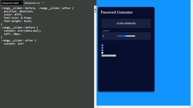 Password Generator with HTML and CSS || No JS смотреть онлайн