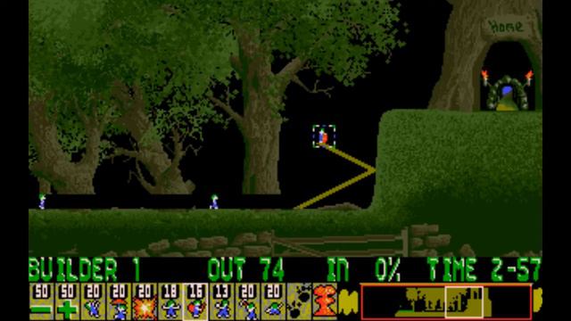 Lemmings [PC] - Level 22: A Beast of a level смотреть онлайн