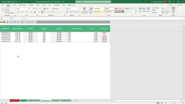 POWERFUL Procurement Management Template for Excel & Google Sheets смотреть онлайн