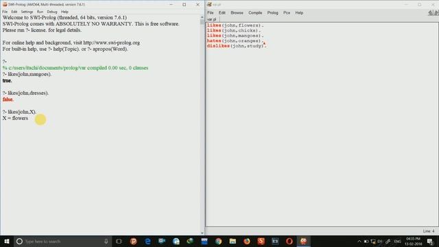 6-Variables in PROLOG смотреть онлайн