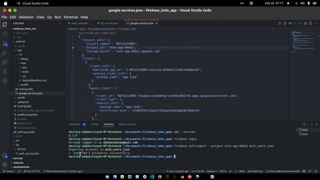 Flutter : Export Authenticated Users credential from Firebase смотреть онлайн