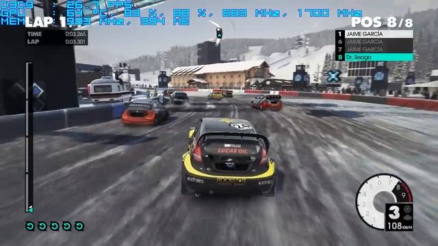 DiRT 3 on GeForce 9500 GT - Benchmark смотреть онлайн