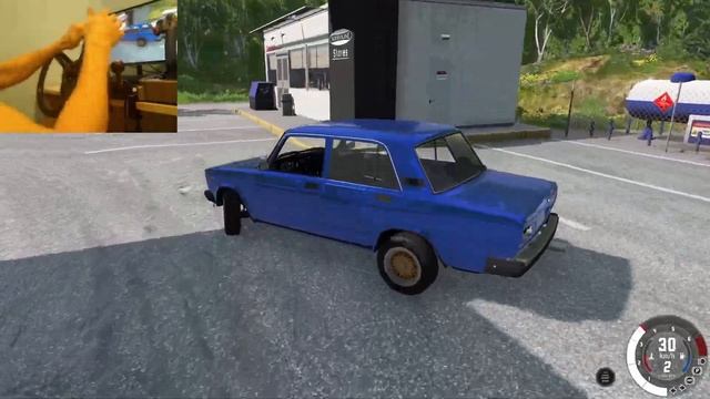 Автомашина ВАЗ 2105 | Дрифт | BeamNG | Logitech Driving Force GT | 2k 60fps | Настройки смотреть онлайн