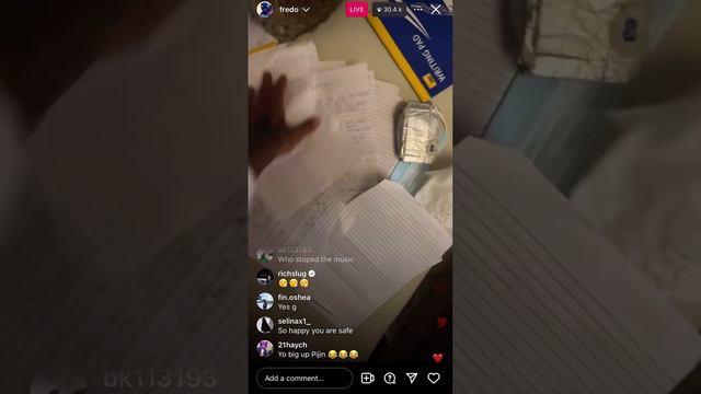 Fredo IG LIVE first live since released and addressing the rumours 👀￼ смотреть онлайн
