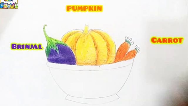 Vegetables Basket || Drawing || Easy Arts & Crafts by Tonny смотреть онлайн