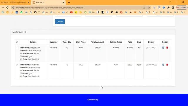 Pharmacy Information System in PHP смотреть онлайн