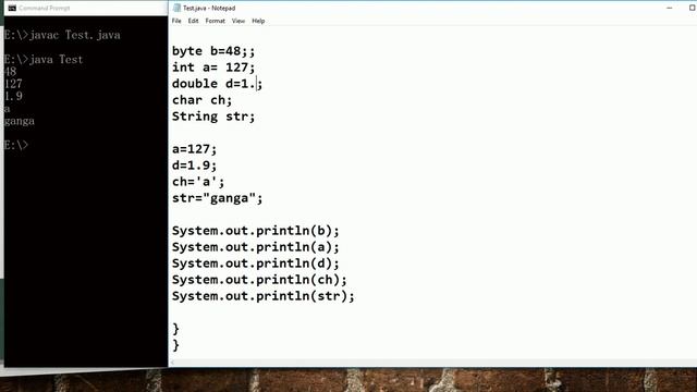 Java in telugu part 8 variables(Various syntaxes for declaring and initilization ) смотреть онлайн