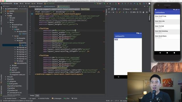 Android Kotlin: ListView Custom XML Views for Rows (Ep 2) смотреть онлайн
