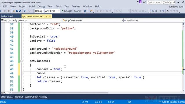Part 18: NgStyle And NgClass Binding - Angular Tutorial смотреть онлайн