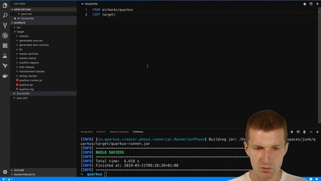 quarkus.io as ThinJAR on docker смотреть онлайн