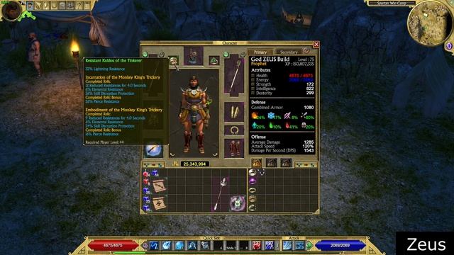 Titan Quest ATLANTIS| God ZEUS build guide смотреть онлайн