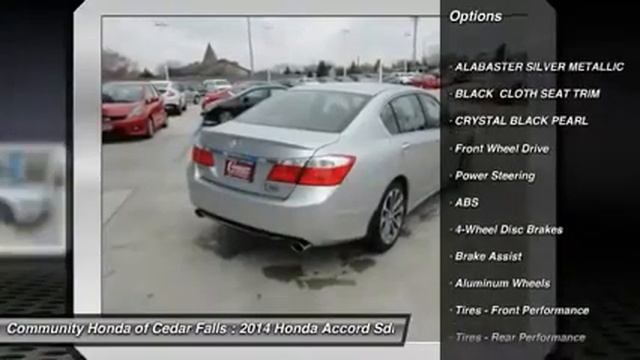 2014 Honda Accord Sdn Cedar Falls IA H8374 смотреть онлайн