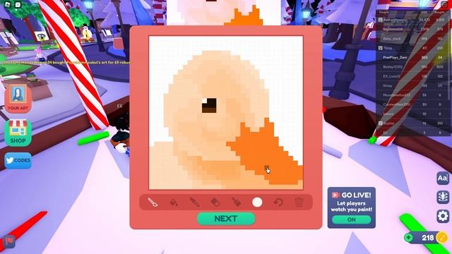 Duck Pixel Art Speedpaint | Roblox Starving Artists смотреть онлайн