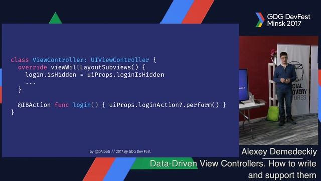 Alexey Demedeckiy (Sigma Software) - Data-Driven View Controllers. How to write and support them смотреть онлайн