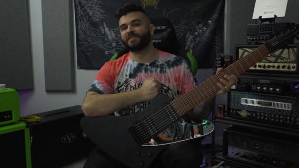 This Guitar Is MASSIVE! (Ibanez FTM33 Meshuggah 8 String Guitar)