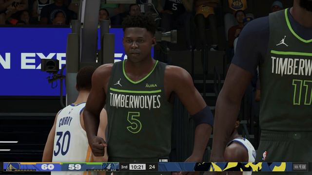 🛑WARRIORS Vs TIMBERWOLVES -FULL GAME #CPUvsCPU #NBA2K24 #curry #edwards #wolves #warriors #subscrib
