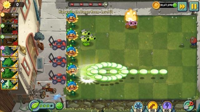 Plant VS Zombies 2 -Modern Day (Highway to the Danger Room Level 51-56) смотреть онлайн