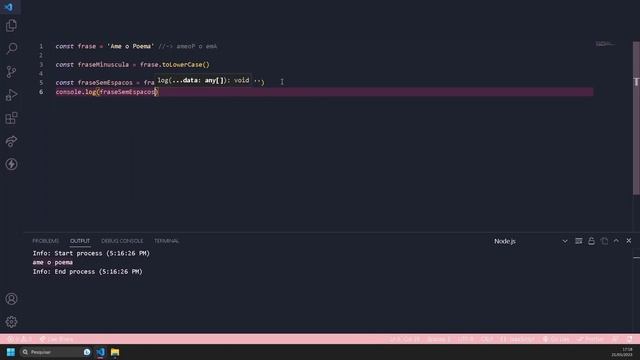 Verificador de palíndromo com JavaScript смотреть онлайн
