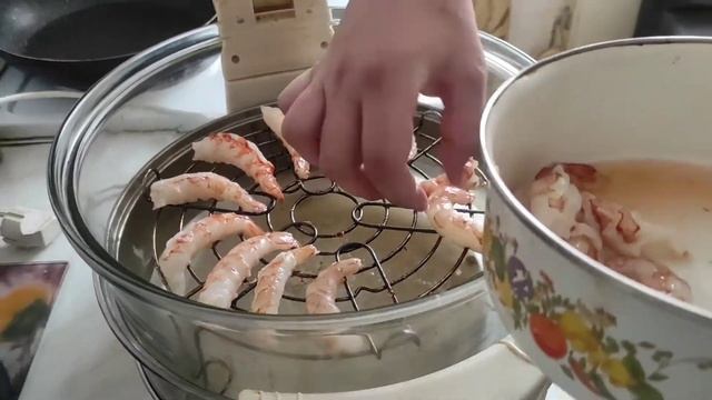 Креветки на аэрогриле. Закуска к пенному. смотреть онлайн
