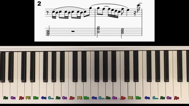 Как играть Снег над Ленинградом на пианино (Ирония судьбы) смотреть онлайн