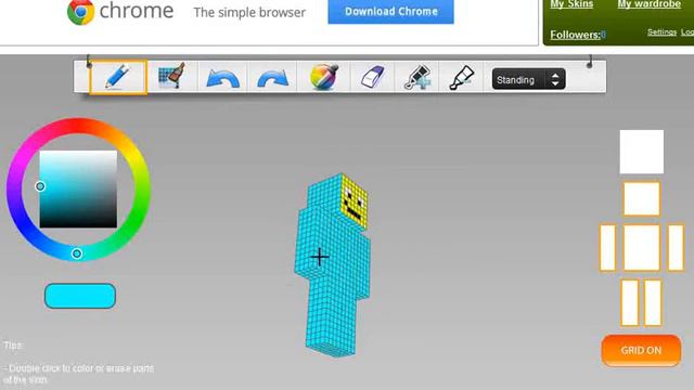 how to change your minecraft skin (for beginers) смотреть онлайн