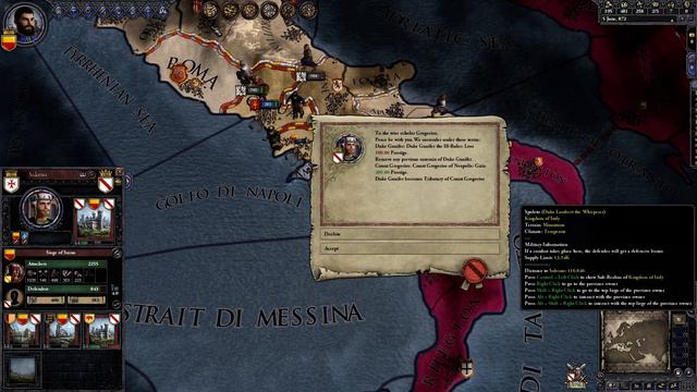Crusader Kings 2 - How to become King of Sicily Part 1/8 смотреть онлайн