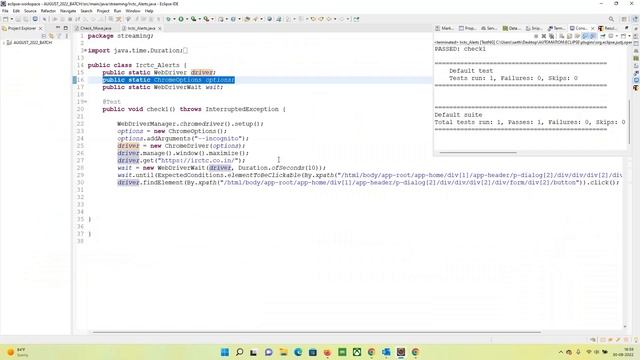 (In Hindi) How to handle irctc website alert using Selenium смотреть онлайн