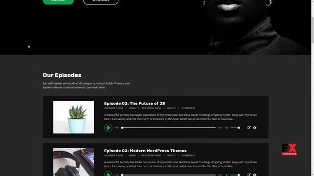 Tusant - a Podcast and Music Streaming WordPress Theme Barnaby Y смотреть онлайн