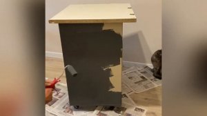 Покраска кухонного гарнитура. Простой способ