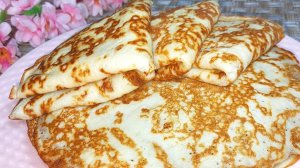 Вкуснейшие Пышные Блинчики пеку к Завтраку за 5 Минут. Нежные и Ароматные Блины