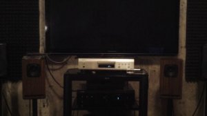 Звучит широкополосная акустика на Fostex 1000k+DENON DCD 900NE+PMA 900 HNE.