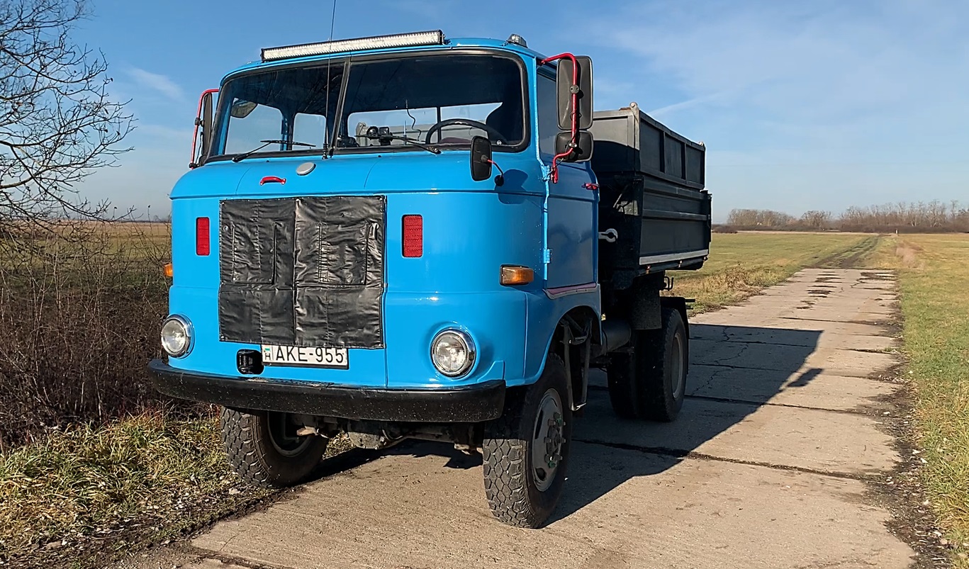 Запуск грузовика IFA 1982 года. Дизель 6.56 л, 125 л.с. смотреть онлайн