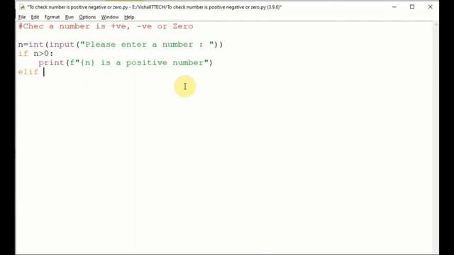 #9 Python Program To check a number is positive negative or zero || Python || Vishal ITTECH смотреть онлайн