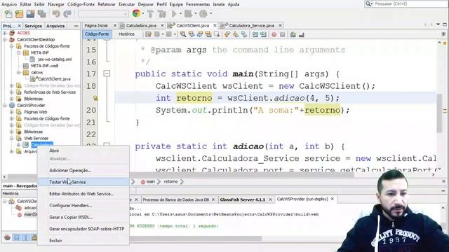 Serviço Web Cliente de uma Calculadora Desktop em Java смотреть онлайн