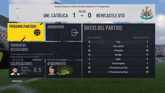 Golazo de Diego Buonanotte || Universidad Católica vs NewCastle UTD|| [FIFA 17] смотреть онлайн