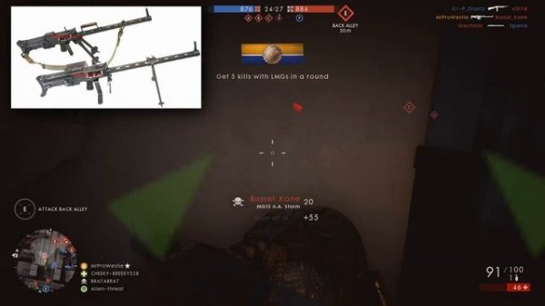 ► BERGMANN MG15 n.A MACHINE GUN! - Battlefield 1 Weapon History