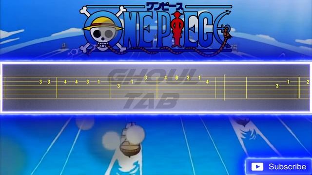 One Piece Opening 1 - We Are! (Guitar Tab 譜 Tutorial) смотреть онлайн